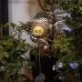 Solar Garden Decoration Outdoor Lights, Metal Fish Stakes LED Lights for Patio, Garden, Yard, Walkway (Bronze)