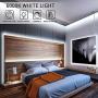 YEEMAYLUX White Led Strip Lights, 32.8ft Dimmable Under Cabinet Lighting with Protective Glue and 2 Control Methods,Timed Mode Available led Rope Light with RF Remote for Vanity Mirror,Living Room