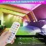 Led Strip Lights 32.8ft with Bluetooth Music Mobile APP Control, Alinget Led Strip Lights with 24 Keys IR Remote Control LED Lights for Bedroom Home Party Kitchen