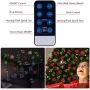 Christmas Laser Projector Outdoor Light for House, Holiday, Xmas Decoration, IP44 Waterproof, Wireless Remote Control, Red/Green (12 Illusions)