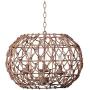 Kenroy Home 92072TN Casual 3 Light Pendant ,14.5 Inch Height, 20 Inch Width with Tan Finish