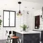 Pendant Light Vintage Style,Hanging lamp Black Light Hallway Industrial Lighting Fixtures Chandeliers for Dining Rooms Bedroom Kitchen Island Entryway