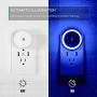 LED Night Light, with Dusk to Dawn Sensor, Diffused Light, Energy Efficient, Blue Night Light, Plug in Night Light for Bedroom, Bathroom, Kitchen, Hallway, Stairs, Kids Room, Blue, 2 Pack