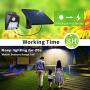 Solar Lights Outdoor, FENGTUOW 12LED 350LM Bright Solar Led Flood Lights IP65 Waterproof Motion Sensor Security Lights with 9.8FT Power Cord for Patio, Deck, Yard, Garden, Garage Indoors