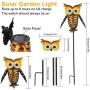 GolWof Solar Lantern Lights, Outdoor Hanging Lantern, Solar Garden Lights Owl Solar Light, Metal Decorative Waterproof Garden Lights for Walkway,Pathway,Yard,Lawn