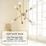 8 Lights Modern Sputnik Chandelier Lighting with Adjustable Arms Mid Century Pendant Light Vintage Industrial Farmhouse Ceiling Light Fixture Brushed Brass by BONLICHT 8 Lights Modern Sputnik Chandelier Lighting with Adjustable Arms Mid Century Pendant Light Vintage Industrial Farmhouse Ceiling Light Fixture Brushed Brass by BONLICHT