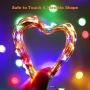 Blingstar Fairy Lights USB and Battery Operated String Lights 33ft 100 LED Christmas Lights Remote Control Timer 8 Modes Firefly Lights 2 Pack Multicolor Fairy String Lights for Bedroom Wedding Decor