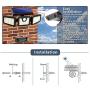 Wireless LED Solar Motion Sensor Lights Outdoor,3 Head Motion Sensor Lights,Lights Outdoor Spotlights 360°，IP65 Waterproof, Illumination for Yard Patio Garage Entryway Front Door (2-Pack)