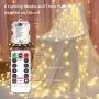 Battery Operated String Lights, Correare 2 Pack 50 LED 19.6Ft Globe Outdoor String Lights with 8 Lighting Modes and Remote for Bedroom, Patio, Party, Wedding, Christmas Holiday Decoration Lights