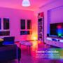 LED Strip Lights 50ft, 15m Ultra-Long RGB 5050 LED Strips Light w/Power Adapter, 450 LED Chips Light Strip Color Changing LED Lights with 44-Key Remote Controller for TV Party Bar Living Room Bedroom