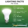 Bioluz LED Lights BR20 R20 Dimmable LED Light Bulbs 4 Pack - Flood Light Bulbs Indoor/Outdoor 7W=50W 500 Lumen E26 LED Bulb Replacement for Halogen Bulb - 3000K LED Bulb LED Flood Light Bulbs Indoor