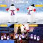 Christmas Decorations Snowman Landscape Path Lights Outdoor Stakes, HueLiv 3 PCS LED Outdoor Snowman Pathway Lights, Plug in Waterproof Pathway Stake Lights for Decor Garden, Patio, Yard, Lawn