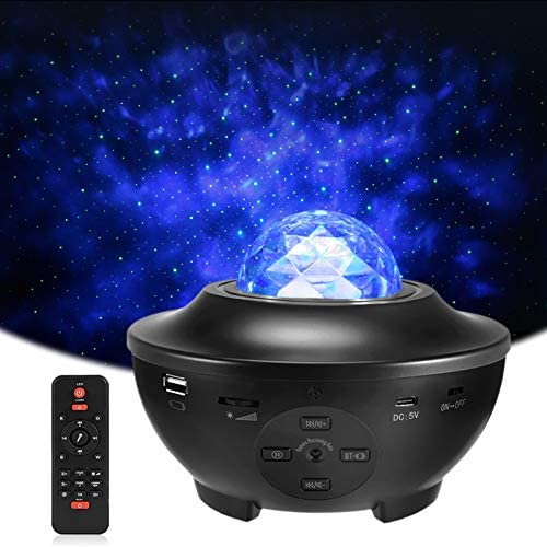 Star Projector Night Light, Delicacy Sky Ocean Wave Starry Projector with Bluetooth Speaker,Rotating LED Nebula Cloud Light for Kids Adults Bedroom Decoration