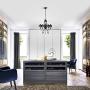 Black Chandelier Crystals Chandelier Lighting 5 Light Dining Room Chandelier