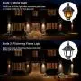 Solar Lights Outdoor, 2 in 1 Sconce Decorative Flickering Flame Wall Lights Dusk to Dawn, Wireless Waterproof Solar Lights Motion Sensor for Outdoor Party, Garden, Patio, Garage, Back/Front Door