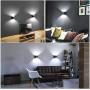 Lightess Dimmable Wall Sconce Black Up Down Wall Lamps Modern Hardwired Wall Sconces 12W LED Hallway Wall Mounted Lighting for Bedroom Living Room Stair, Cool White Lightess Dimmable Wall Sconce Black Up Down Wall Lamps Modern Hardwired Wall Sconces 12W LED Hallway Wall Mounted Lighting for Bedroom Living Room Stair, Cool White