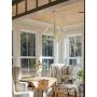 XiNBEi Lighting Chandeliers, Brass Chandelier with LED Bulb, Modern Pendant Lighting for Living & Dining Room XB-C1213-6-SB