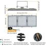 STASUN 300W LED Flood Light, 27000lm Super Bright Outdoor Security Lights with Wider Lighting Angle, 5000K, Adjustable Heads, IP65 Waterproof Outdoor Lighting for Yard, Court, Street, Parking Lot