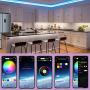 LEDBLE Led Strip Lights 32.8ft with Remote Phone APP Controlled, RGB 5050 SMD Led Light Strip Music Sycn Color Changing LED Lights Rope Lights for Bedroom Room TV Backlight Kitchen DIY Cut