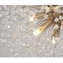GDLMA Modern Sputnik Chandelier 8-Light Crystal Pendant Lamp for Bedroom,Dining Room,Living Room (Silver)