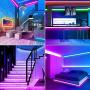 50Ft LED Strip Lights, Led Lights Strip Smart Music Sync RGB Color Changing App Controlled and Remote Led Strip Lights, Led Lights Used for Christmas Party and Home Decoration