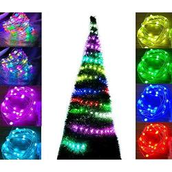 Christmas Fairy String Lights, 33Ft 100 LED USB String Lights with Remote - Upgraded 16 Color 12 Modes Waterproof Color Changing Twinkle Lights for Craft Bedroom Ceiling Wedding Party Christmas