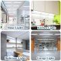 Utility LED Shop Light Fixture 2FT 4FT with Plug, Airand Waterproof Linkable LED Tube Light 5000K Under Cabinet Lighting,1800 LM LED Ceiling and Closet Light 18W, Corded Electric with ON/Off Switch