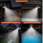 Solar Light Motion Sensor Security Dummy Camera Wireless Outdoor Flood Light IP66 Waterproof 800 Lumens 8 LED Lamp 3 Modes for Home Porch Yard Garden