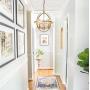 FERWVEW 3 Lights Sphere Gold Ceiling Hanging Light Fixtures Globe Pendant Chandeliers, Metal Farmhouse Ceiling Lighting for Kitchen Island Living Dining Room Foyer Bedroom Entry