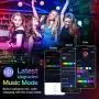 LED Strip Lights,32.8ft RGB LED Light Strip 5050 Smart Color Changing LED Strip Lights WiFi Waterproof LED Tape Lights Flexible 300 LEDs Strips Light Kit for Bedroom,TV,Cars