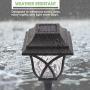 Nekepy Solar Lights Outdoor, Solar Powered Pathway Waterproof Landscape Light for Patio Walkway Driveway Garden Yard, 8 Pack