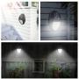 Solar Lights[4PCS], MoKo Waterproof Outdoor Solar Powered Lamp, Wireless Solar Auto Sensor Security Lights, Wall Mount Decorative Deck Light for Wall, Patio, Yard, Garden - BLACK