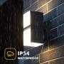 LUTEC Cuba 3000K 1100LM LED Integrated Porch Wall Light Outdoor and Indoor Bedroom LED Wall Lantern Sconce