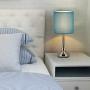 Bedside Table Lamps Set of 2 Small Nightstand Lamps with Blue Fabric Shade Modern Small Desk Lamps for Bedroom Living Room Kids Study Room Office Bedside Table Lamps Set of 2 Small Nightstand Lamps with Blue Fabric Shade Modern Small Desk Lamps for Bedroom Living Room Kids Study Room Office