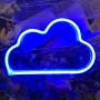 Protecu Cloud Light Neon Sign, LED Signs for Bedroom Neon Signs for Wall Decor, Neon Lights Light Up Signs for Kids Living Room, Birthday, Wedding Party, Christmas, New Year Home Decor (Blue)