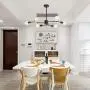 UOFUS 6-Lights Sputnik Chandelier ，Mid Century Ceiling Light Fixture， Black Lighting for Kitchen Dining Room Bedroom Living Room Farmhouse