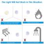 AMIR Upgraded Motion Sensor Light, Cordless Battery-Powered LED Night Light, Stick-Anywhere Closet Lights Stair Lights, Safe Lights for Hallway, Bathroom, Bedroom, Kitchen (Warm White - Pack of 3)