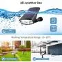 GUMGLEX Solar Spot Lights Outdoor with 12 LED - Waterproof Wireless Landscape Wall Lights - for Garden Pool Backyard Walkway - Transparent Cover - 6500K - Cold White - 4 Pack GUMGLEX Solar Spot Lights Outdoor with 12 LED - Waterproof Wireless Landscape Wall Lights - for Garden Pool Backyard Walkway - Transparent Cover - 6500K - Cold White - 4 Pack