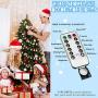8 Modes Christmas String Lights 10 Feet 30 LED Christmas Snowflake Fairy Lights Battery Operated Waterproof Lights for Home Garden Patio Bedroom Christmas Outdoor Indoor Decorations (Warm White)