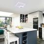 Helych Modern Ceiling Light LED Square Ceiling Lights Flush Mount Ceiling Lamp 27W Warm White 3000K Ceiling Lighting for Kitchen Bedroom Hallway Entry Dining Room White