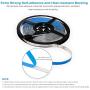Daybetter Led Strip Lights 16.4ft 5m 3528 RGB 300 LEDs Color Changing Kit, Led Ribbon for Home, Kitchen Light Strips Included Power Adapter for Bedroom, Party