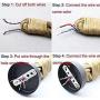 Borang Double Heads Retro Rope Lights Loft Vintage Lamp Bedroom Dining Room Pendant Hand Knitted Hemp Rope 300 cm（118 inch）