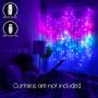 Something Unicorn - LED String Curtain Lights with Dimmer Switch for Teen Room, Girls Room, College Dorm, Nursery and Kids Room Decor. Perfect for Mermaid, Purple, Pink Decoration. (Standard Version)