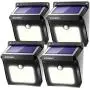 ZOOKKI Solar Lights Outdoor, 28 LED Wireless Motion Sensor Lights, IP65 Waterproof Wall Light Easy-to-Install Security Lights for Outdoor Garden, Patio, Yard, Deck, Garage, Driveway, Fence 4 Pack ZOOKKI Solar Lights Outdoor, 28 LED Wireless Motion Sensor Lights, IP65 Waterproof Wall Light Easy-to-Install Security Lights for Outdoor Garden, Patio, Yard, Deck, Garage, Driveway, Fence 4 Pack