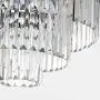Meelighting 8 Lights Modern Contemporary Crystal Chandeliers Lights Pendant Ceiling Chandelier Lighting Fixture 3-Tier for Dining Room Living Room