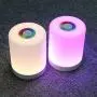 Night Light for Kids, Lightimes Touch Lamp for Bedrooms Living Room Portable Table Bedside Lamps with USB Rechargeable Internal Battery Dimmable Warm White Light & Color Changing RGB … (White)