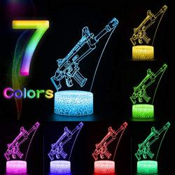 3D Scar Lamp LED Night Lamps 3D Lights 7 Color Changing for Bedroom Home Decor Birthday Boys Gifts Toys (Scar Crackle Base)