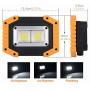 UNIKOO Rechargeable Work Light COB 30W 1500LM, Waterproof LED Portable Flood Light for Outdoor Camping Hiking Emergency Car Repairing Fishing(W840Y-2PACK)