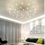 LED Modern Flush Mount Ceiling Lamp Starry Design Pendant Lamps Livingroom Fixture Chic Gypsophila Design Dimmable Iron Bedroom Romantic Decor Chandeliers Light Energy Star Hallway Kitchen Foyer Light