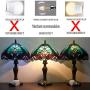 Tiffany Style Reading Floor Lamp Lighting W12H64 Inch Green Stained Glass Liaison Lampshade Antique Adjustable Arched Base S160G WERFACTORY LAMPS Living Room Bedroom Beside Table Girlfriend Lover Gift
